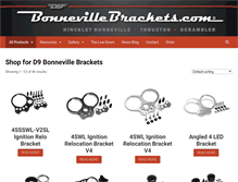 Tablet Screenshot of bonnevillebrackets.com